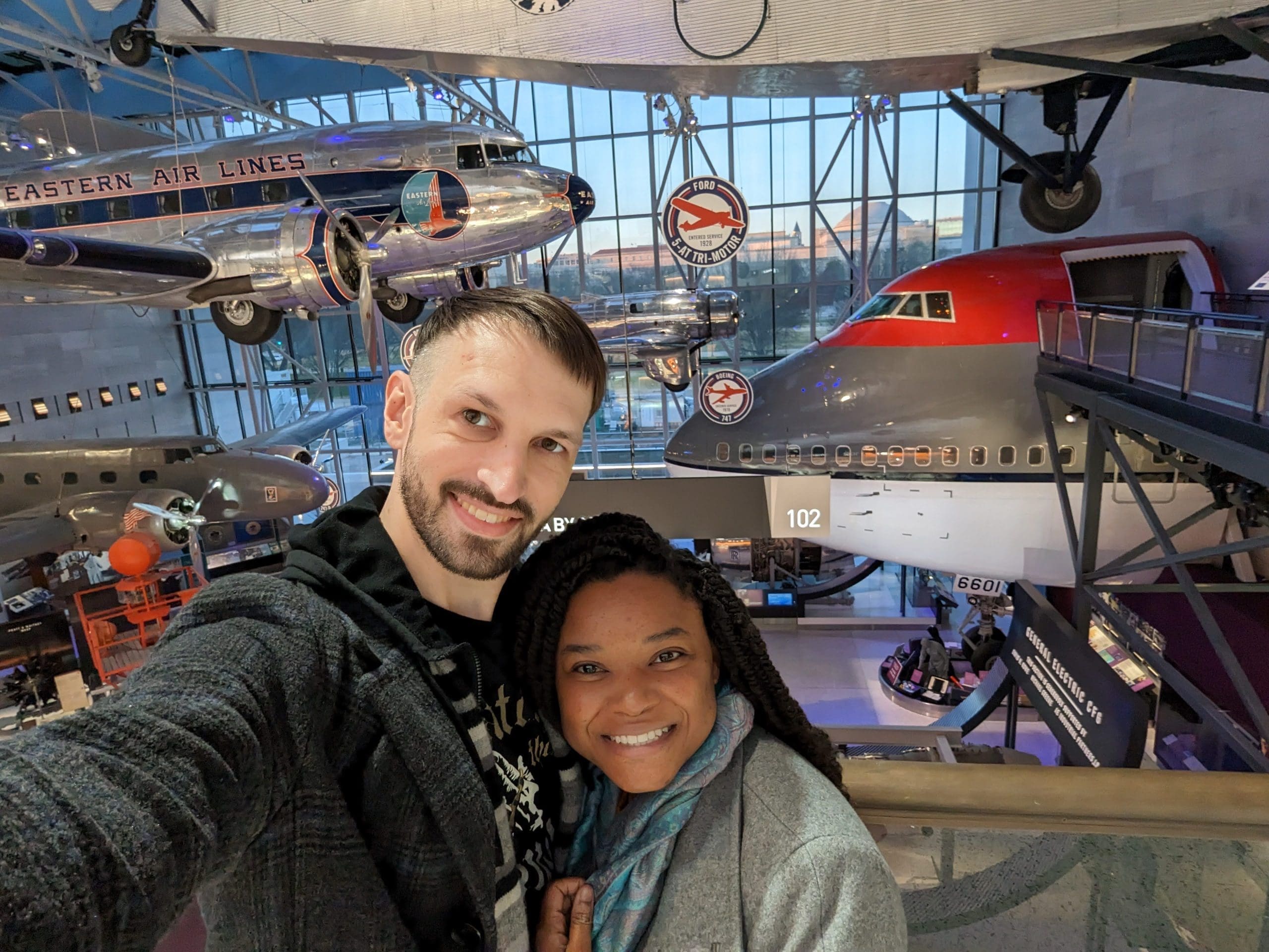 Celebrating Ryan's birthday at the Air and Space Museum in Washington, D.C.